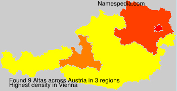Surname Altas in Austria Surname Altas in Austria
