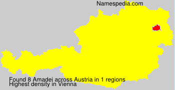Surname Amadei in Austria