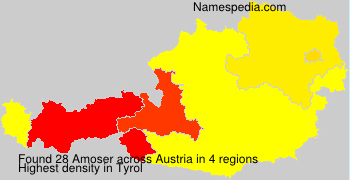 Surname Amoser in Austria