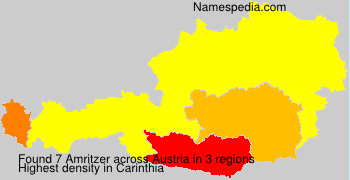 Surname Amritzer in Austria Surname Amritzer in Austria