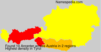 Surname Anranter in Austria Surname Anranter in Austria