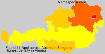 Surname Apel in Austria Surname Apel in Austria