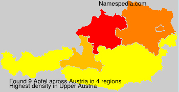 Surname Apfel in Austria Surname Apfel in Austria