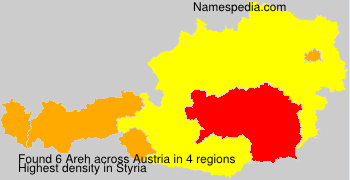 Surname Areh in Austria Surname Areh in Austria