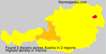 Surname Asceric in Austria Surname Asceric in Austria