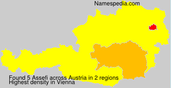 Surname Assefi in Austria Surname Assefi in Austria