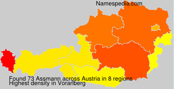 Surname Assmann in Austria Surname Assmann in Austria