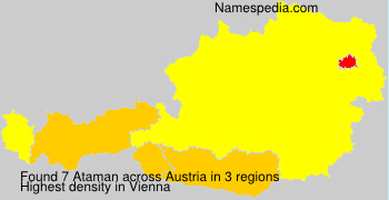 Surname Ataman in Austria Surname Ataman in Austria