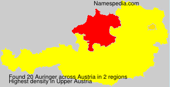Surname Auringer in Austria