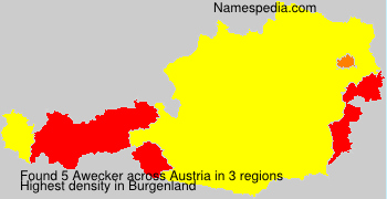 Surname Awecker in Austria Surname Awecker in Austria