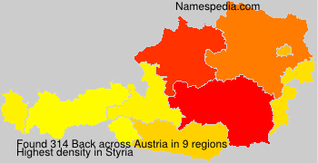 Surname Back in Austria Surname Back in Austria
