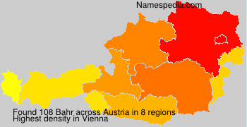 Surname Bahr in Austria Surname Bahr in Austria