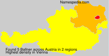 Surname Ballner in Austria