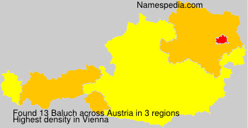 Surname Baluch in Austria Surname Baluch in Austria