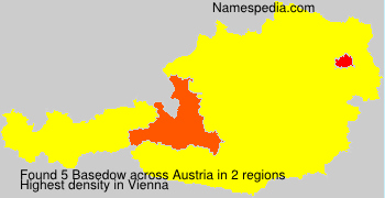 Surname Basedow in Austria Surname Basedow in Austria
