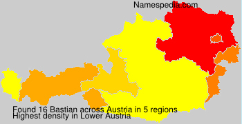 Surname Bastian in Austria