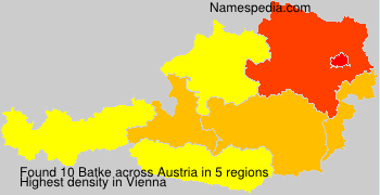 Surname Batke in Austria Surname Batke in Austria