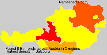 Surname Behrends in Austria Surname Behrends in Austria