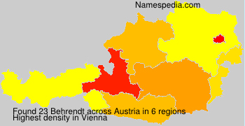 Surname Behrendt in Austria Surname Behrendt in Austria