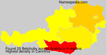 Surname Belohuby in Austria Surname Belohuby in Austria