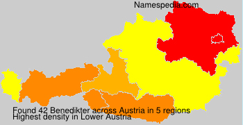 Surname Benedikter in Austria Surname Benedikter in Austria