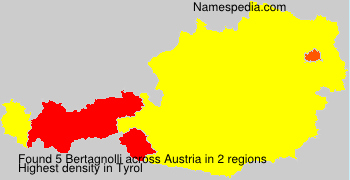 Surname Bertagnolli in Austria