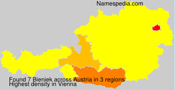 Surname Bieniek in Austria Surname Bieniek in Austria