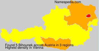 Surname Bihounek in Austria Surname Bihounek in Austria