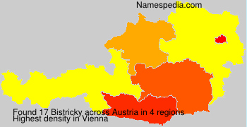 Surname Bistricky in Austria