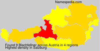 Surname Blachfellner in Austria