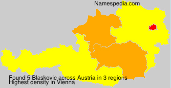 Surname Blaskovic in Austria Surname Blaskovic in Austria