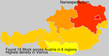 Surname Block in Austria Surname Block in Austria