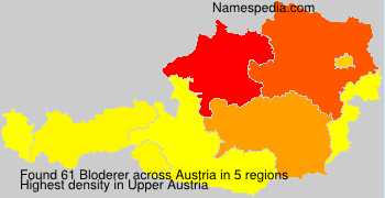Surname Bloderer in Austria Surname Bloderer in Austria