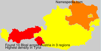 Surname Blosl in Austria Surname Blosl in Austria