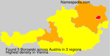 Surname Borowski in Austria Surname Borowski in Austria