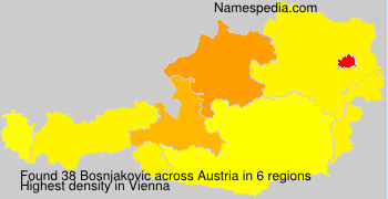 Surname Bosnjakovic in Austria