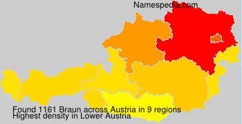 Surname Braun in Austria