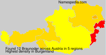 Surname Braunoder in Austria Surname Braunoder in Austria