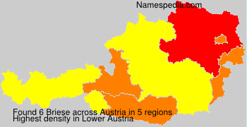 Surname Briese in Austria Surname Briese in Austria