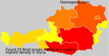 Surname Brod in Austria Surname Brod in Austria