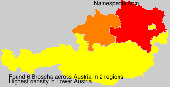 Surname Broscha in Austria