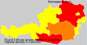 Surname Brusa in Austria Surname Brusa in Austria