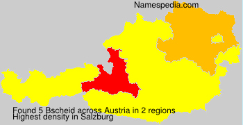 Surname Bscheid in Austria