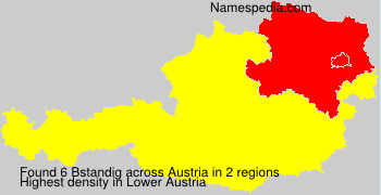 Surname Bstandig in Austria