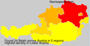 Surname Bsteh in Austria