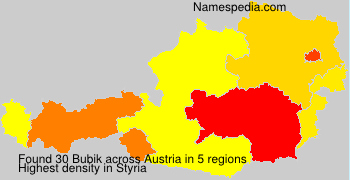 Surname Bubik in Austria Surname Bubik in Austria