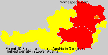 Surname Bussecker in Austria Surname Bussecker in Austria