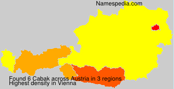 Surname Cabak in Austria Surname Cabak in Austria