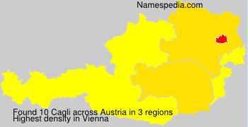 Surname Cagli in Austria