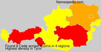 Surname Cede in Austria Surname Cede in Austria